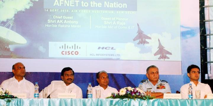 Defence Minister Ak Antony inaugurated the AFNET system in 2010. Defence Minister Ak Antony inaugurated the AFNET system in 2010.